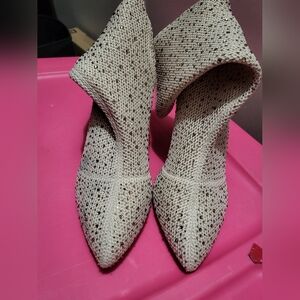 Rhinestone sock boots